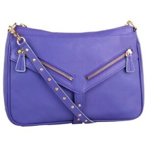 Botkier Blue Crossbody Bag with Gold Hardware